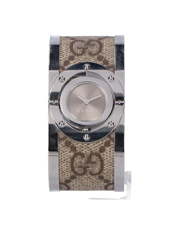 Gucci 112 Toile Collection Wide Bangle Quartz Watch main image 6